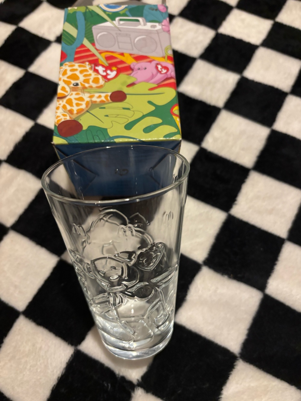 Brand new never used McDonald’s beanie baby glass